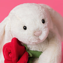 Load image into Gallery viewer, Jellycat Cream Rose Bunny