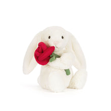 Load image into Gallery viewer, Jellycat Cream Rose Bunny