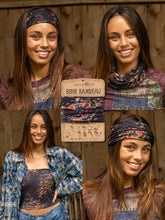 Load image into Gallery viewer, Natural Life Boho Bandeau - Black Red Bouquets