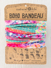 Load image into Gallery viewer, Natural Life Boho Bandeau - Pink Watercolor Patchwork