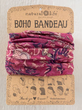 Load image into Gallery viewer, Natural Life Boho Bandeau - Mauve India Vines