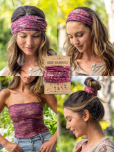 Load image into Gallery viewer, Natural Life Boho Bandeau - Mauve India Vines