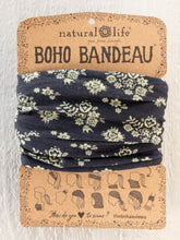 Load image into Gallery viewer, Natural Life Boho Bandeau - Black Cluster Medallions