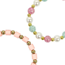 Load image into Gallery viewer, Pink &amp; Gold Bracelet Set