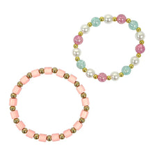 Load image into Gallery viewer, Pink &amp; Gold Bracelet Set