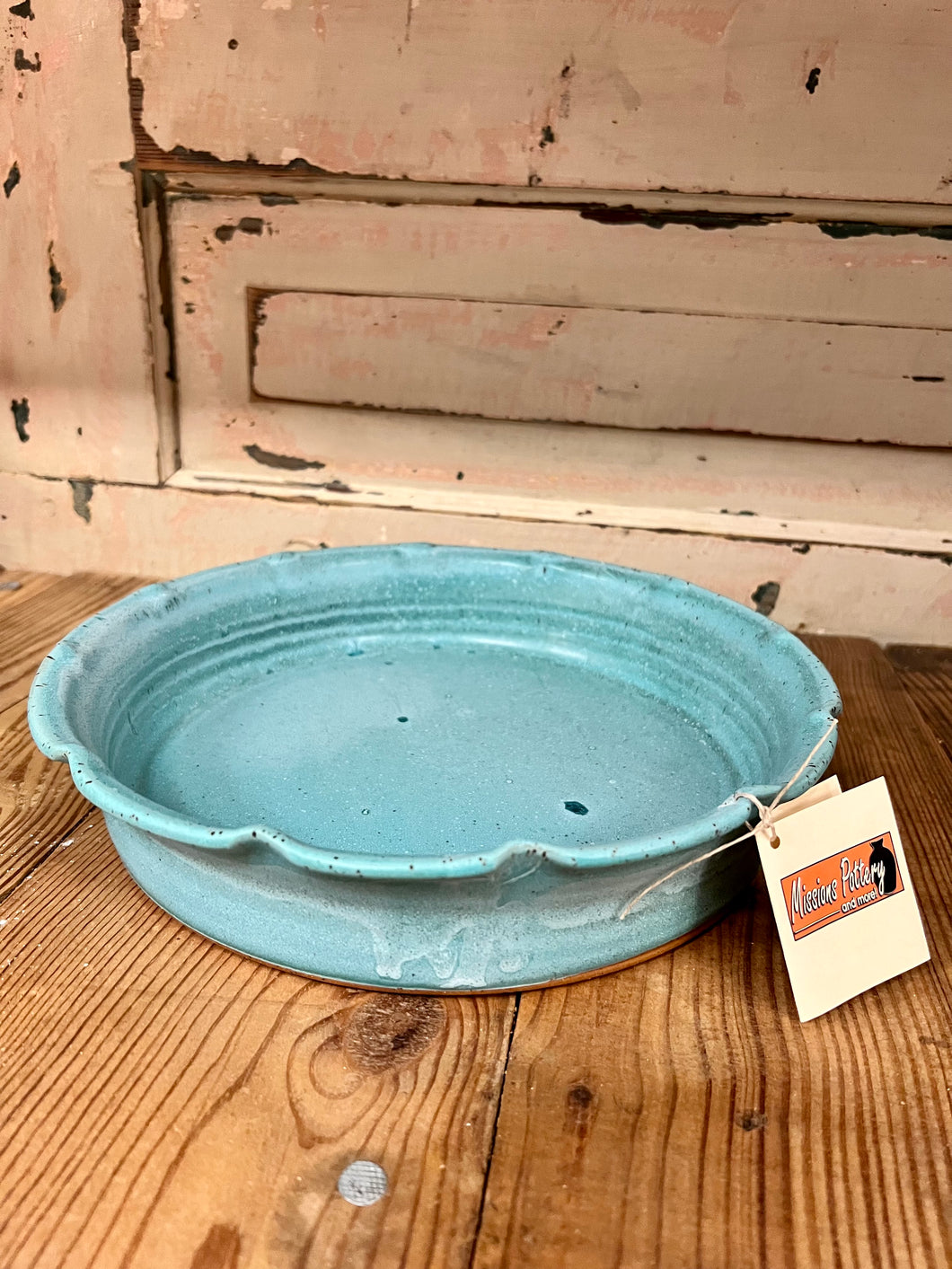 Missions Pottery Pie Plate - Weathered Bronze