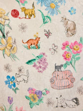 Load image into Gallery viewer, Natural Life Double-Sided Cozy Throw Blanket - Kitty Doodles