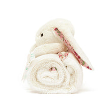Load image into Gallery viewer, Jellycat Blossom Cream Bunny Berry Blankie