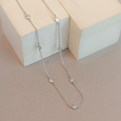 Meghan Browne 18K Bloom Necklace - Silver