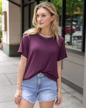Load image into Gallery viewer, Grace &amp; Lace Basic Crew Neck Tee - Fig