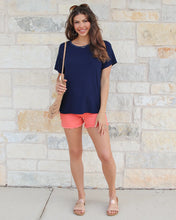 Load image into Gallery viewer, Grace &amp; Lace Basic Crew Neck Tee - Midnight
