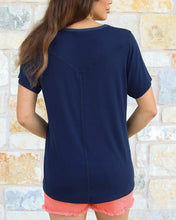Load image into Gallery viewer, Grace &amp; Lace Basic Crew Neck Tee - Midnight