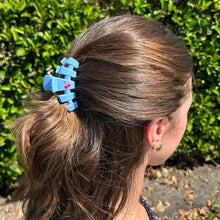 Load image into Gallery viewer, Small Teleties Classic Hair Clip - Basket of Cherries