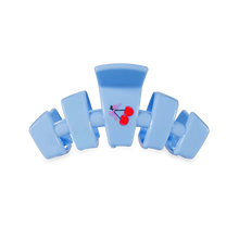 Load image into Gallery viewer, Small Teleties Classic Hair Clip - Basket of Cherries
