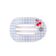 Load image into Gallery viewer, Medium Teleties Flat Round Hair Clip - Basket of Cherries