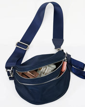 Load image into Gallery viewer, Zippered Belt Bag by Grace &amp; Lace - Navy