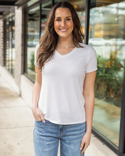 Load image into Gallery viewer, Grace &amp; Lace Best Fit V-Neck Tee - Ivory