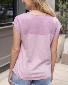 Grace & Lace Better Than Basic Tee - Crystal Pink