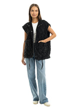 Load image into Gallery viewer, Oversized Quilted Vest - Charcoal
