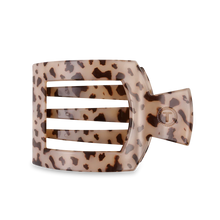 Load image into Gallery viewer, Large Teleties Flat Square Hair Clip - Blonde Tortoise