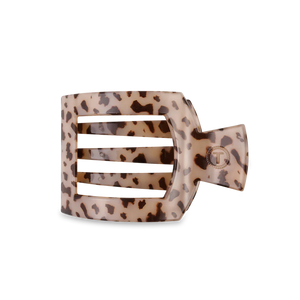 Medium Teleties Flat Square Hair Clip - Blonde Tortoise
