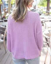 Load image into Gallery viewer, Grace &amp; Lace Boyfriend Slouchy Knit Sweater - Orchid