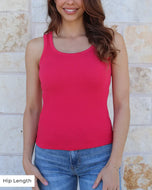 Grace & Lace Brami Tank - Watermelon *Hip Length*
