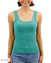 Load image into Gallery viewer, Grace &amp; Lace Brami Tank - Heathered Green *Hip Length*