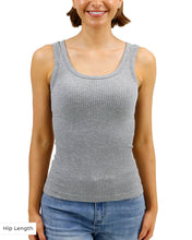 Load image into Gallery viewer, Grace &amp; Lace Brami Tank - Heathered Grey *Hip Length*