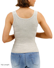 Load image into Gallery viewer, Grace &amp; Lace Brami Tank - Heathered Oatmeal *Hip Length*