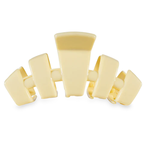 Large Teleties Classic Hair Clip - Butter Yellow