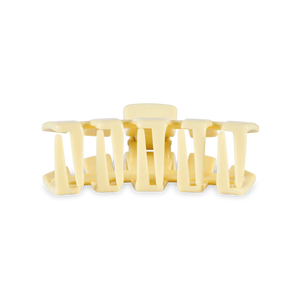 Medium Teleties Classic Hair Clip - Butter Yellow