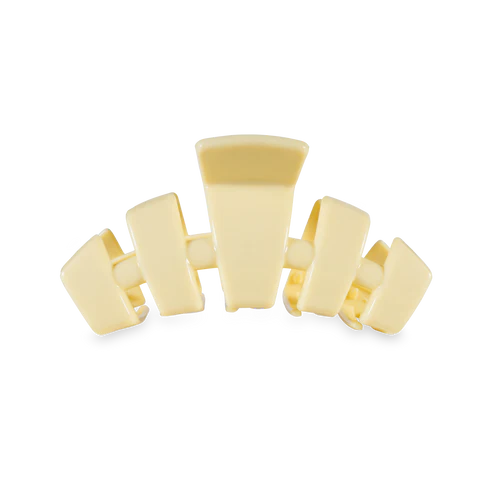 Medium Teleties Classic Hair Clip - Butter Yellow