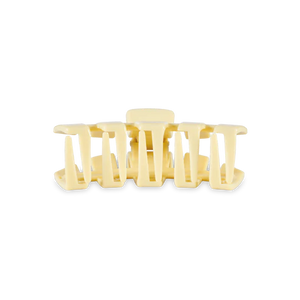 Small Teleties Classic Hair Clip - Butter Yellow