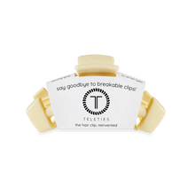 Load image into Gallery viewer, Small Teleties Classic Hair Clip - Butter Yellow