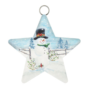 RTC Mini Gallery Charm - Snowman & Fence Star