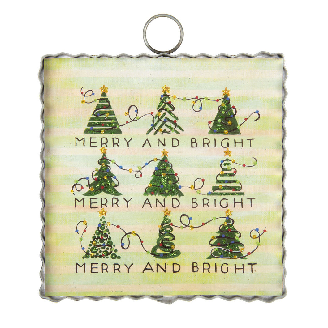 RTC Mini Gallery Charm - Merry & Bright Trees & Lights