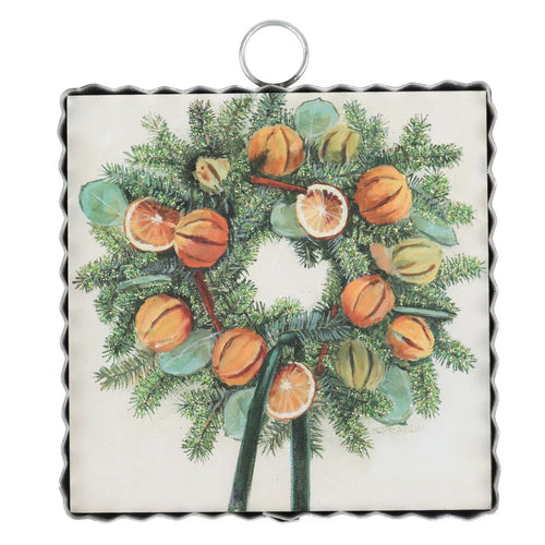 RTC Mini Gallery Charm - Orange Slice Wreath