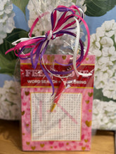 Load image into Gallery viewer, Valentine Word Search, Coloring, &amp; Pen Set - Gift Wrapped