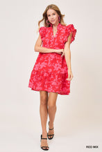 Load image into Gallery viewer, Amya Floral Midi Dress - Red Mix