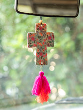 Load image into Gallery viewer, Natural Life Car Air Freshener -  Bless This Car Cross