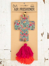 Load image into Gallery viewer, Natural Life Car Air Freshener -  Bless This Car Cross