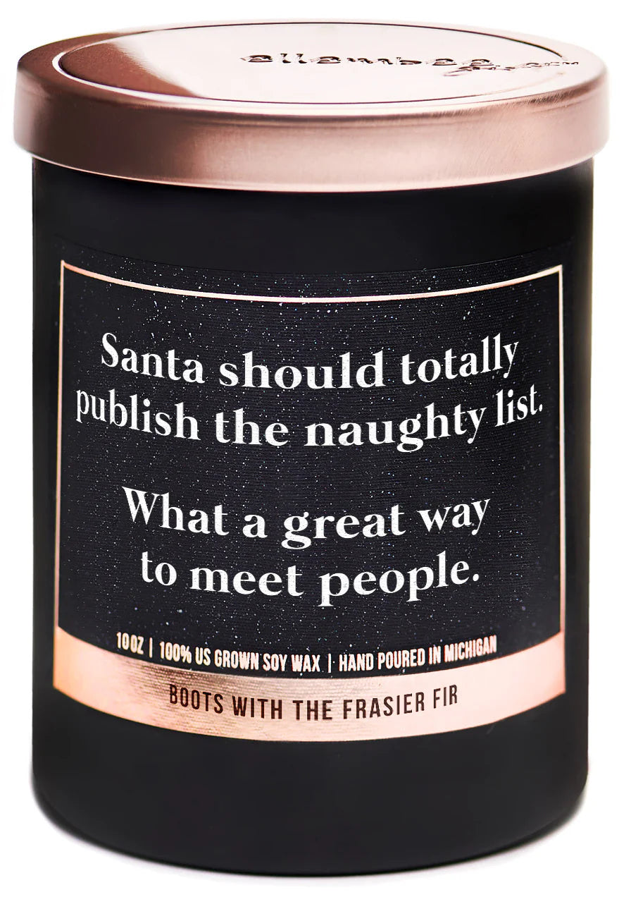 Naughty List Soy Wax Candle 10oz