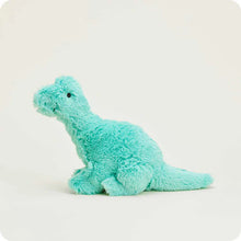 Load image into Gallery viewer, Teal Long Neck Dino Warmie 15"