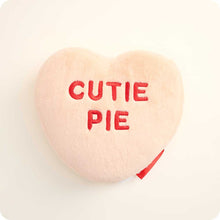 Load image into Gallery viewer, Sweethearts Peach Cutie Pie Heart Warmie
