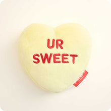 Load image into Gallery viewer, Sweethearts Yellow UR SWEET Heart Warmie