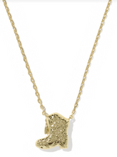 Load image into Gallery viewer, Kendra Scott Drill Team Boot Pendant Necklace - Gold