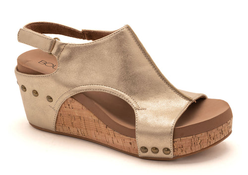 Corky's Carley Wedge - Antique Gold