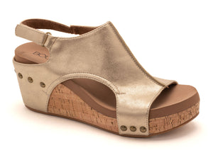 Corky's Carley Wedge - Antique Gold