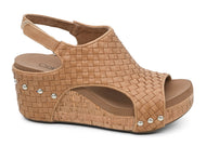 Corky's Carley Wedge - Caramel Woven